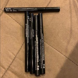 4 Revlon Colorstay Liquid Eyeliner + Bonus NYX